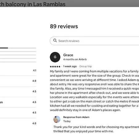 4bedroom With Balcony In Ramblas 1 1 Lägenhet Barcelona
